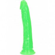 RealRock: Glow in the Dark Realistic Dildo, 20 cm, grön