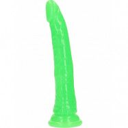 RealRock: Glow in the Dark Realistic Dildo, 22.5 cm, grön