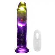 Realrock LED Vibrating Straight Cock 18 cm