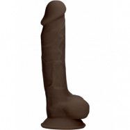 RealRock Ultra: Silicone Dildo / Dual Density, 17.8 cm, brun