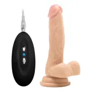 RealRock: Vibrating Realistic Cock, 18 cm, ljus