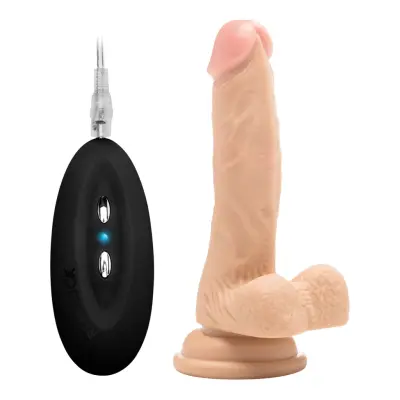 RealRock: Vibrating Realistic Cock, 18 cm, ljus