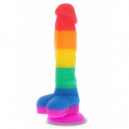 Regnbågsfärgad Dildo 8-Inch