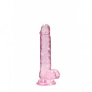 Rosa Dildo Med Sugpropp 17cm