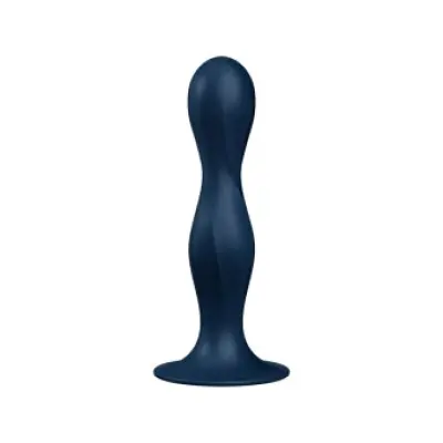 Satisfyer Double Ball-R Silicone Dildo Blue
