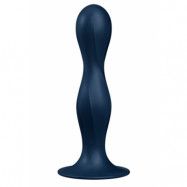 Satisfyer Double Ball-R Weighted Dildo, Dark Blue