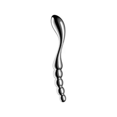 SATISFYER - STAR FORCE 1 STAINLESS STEEL DOUBLE-ENDED DILDO