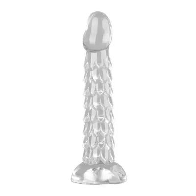 Scales Mush Transparent Dildo 23 cm