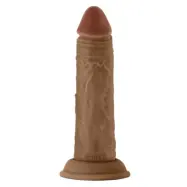 Shaft Liquid Silicone Dildo Model J 5,5 Inch, Oak