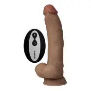 Shaft Vibrating Dildo Model C 9,5 Inch, Oak