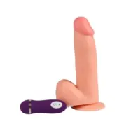 Shequ Phantom Vibrating Dildo With Remote Control 20 Cm