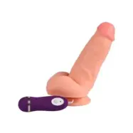 Shequ Red Eagle Vibrator Dildo With Remote Control 17 Cm
