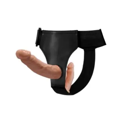 Baile Ultra Passionate Double Dildos With Harness