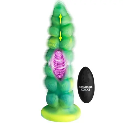 Squirmer Thrusting& Vibrating Dildo 23 cm