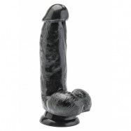 COCK 6 INCH W/ BALLS BLACK