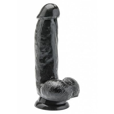 COCK 6 INCH W/ BALLS BLACK