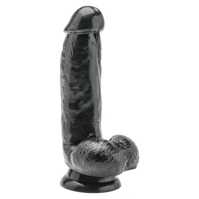 COCK 6 INCH W/ BALLS BLACK