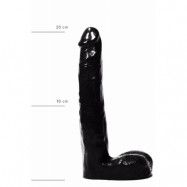 DILDO ALL BLACK 20 CM