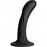 Doc Johnson: G-Spot Silicone Dildo, 17 cm, svart