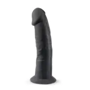 Dual Density Svart Dildo 19 cm