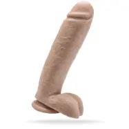Get Real Dildo 10 inch with Balls (Färg: Svart)