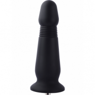 Hismith: KlicLok Silicone Anal Dildo, 25 cm, svart