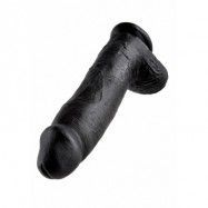 KING COCK 12 INCH W/ BALLS BLACK