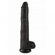 KING COCK 14'' COCK WITH BALLS BLACK