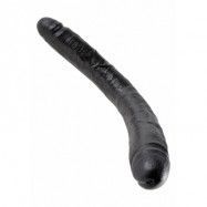 KING COCK 16 INCH THICK DOUBLE BLACK