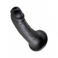 KING COCK 6 INCH BLACK DILDO