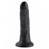 KING COCK 7 INCH BLACK DILDO