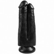 King Cock Two Cocks One Hole Dildo 21 cm - Svart