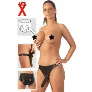 Latex Trosa med 2 dildos
