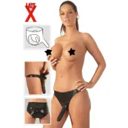 Latex Trosa med 2 dildos