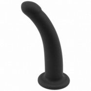 Loving Joy Curved Silikondildo 12 cm      - Svart