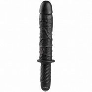 Master Series The Violator XL Dildo Thruster 36,2 cm - Svart