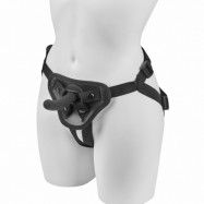 obaie Unisex Strap-On Harness med Dildo - Black