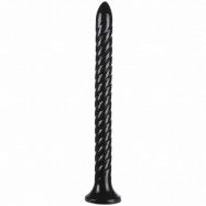 Ouch! Swirled Anal Snake Dildo 40 cm - Svart