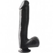 Pipedream Basix: 10 Inch Dong with Suction Cup, svart