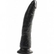 Pipedream Basix: Slim Seven Dildo, 20.5 cm, svart