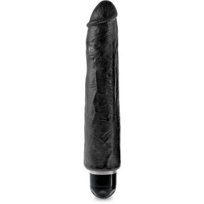 Pipedream: King Cock, Vibrating Stiffy, 10 tum, svart
