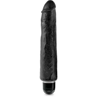 Pipedream: King Cock, Vibrating Stiffy, 10 tum, svart