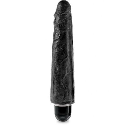 Pipedream: King Cock, Vibrating Stiffy, 9 tum, svart