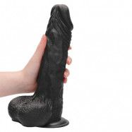 Real Rock Svart Realistisk Dildo 27 cm