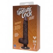 REALISTIC COCK SLIM VIBR 7'' BLACK