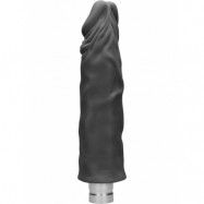 RealRock: Realistic Vibrating Dildo, 25 cm, svart