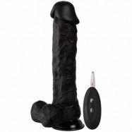 Realrock Realistisk Dildovibrator 28 cm - Svart