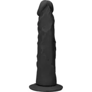 RealRock Skin: Realistic Dildo, 21.5 cm, svart