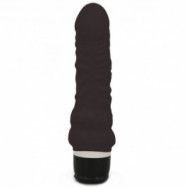 Seven Creations Klassisk Silikon Dildovibrator Svart Small   - Svart