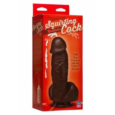 SQUIRTING REALISTIC COCK BLACK